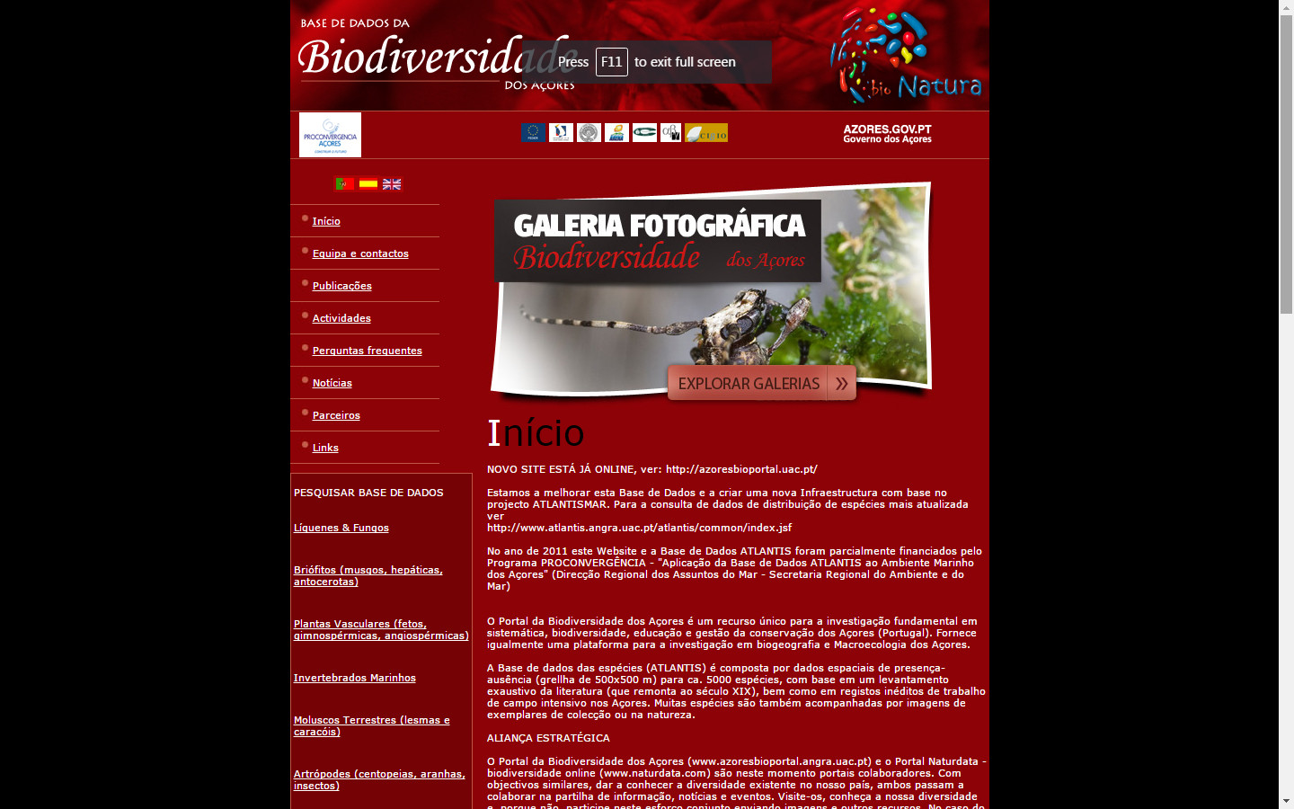 Azorean Biodiversity Portal